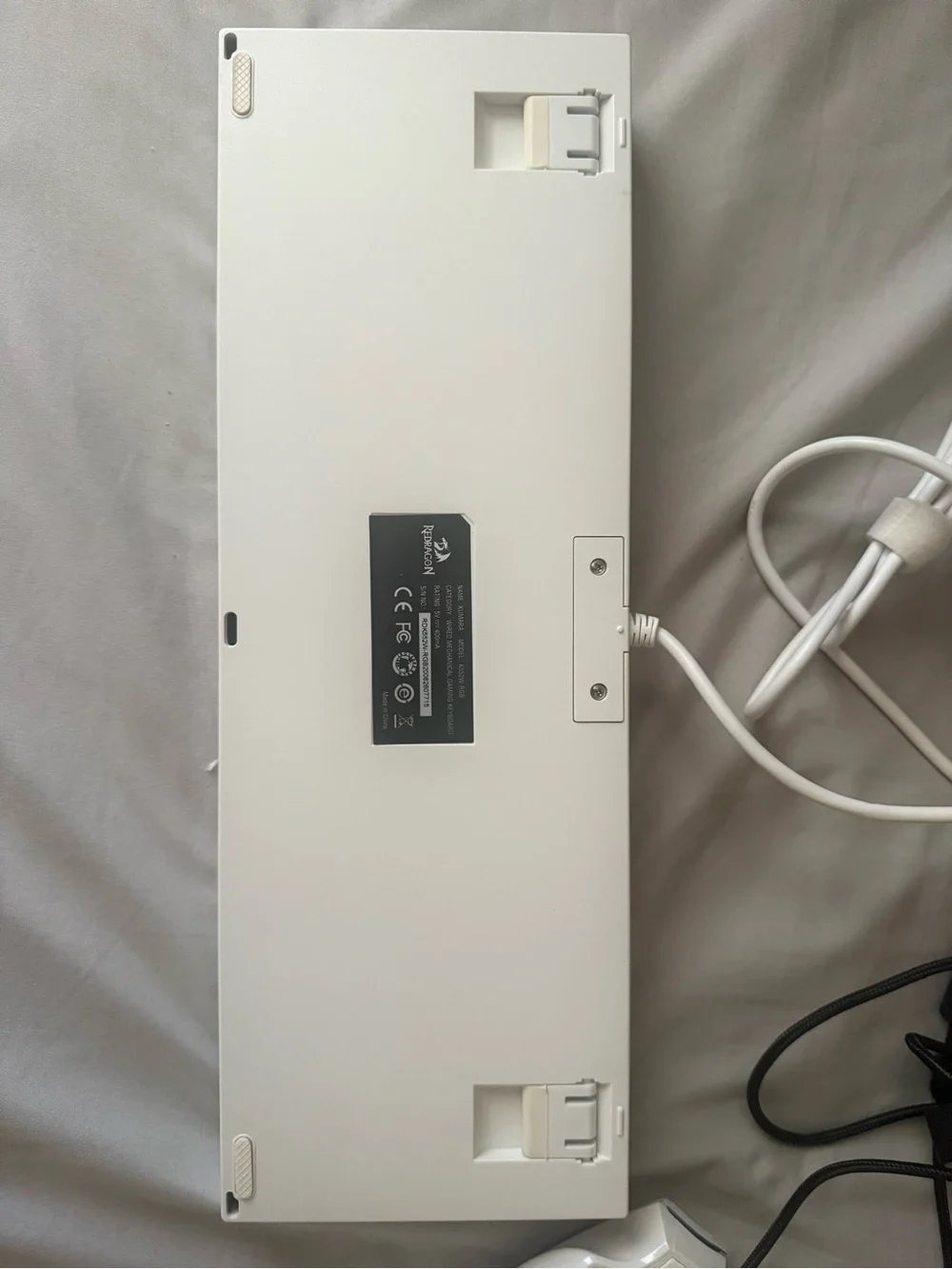 White Mechanical Keyboard and Mouse Combo